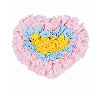 Snuffle - Juguetes para perros con forma de corazón de peluche, juguete dispensador de golosinas suaves resistentes a los masticables para perros que fomentan las habilidades de búsqueda de alimentos,