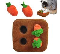 Snuffle Mat for Dogs, Interactive Carrot Design with Soft Fabric, Foraging Toy for Puppies, Fun Style, Easy Clean Feature, Training Tool, Enrichment Accessory for Home Apartment Living Room