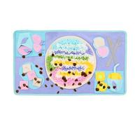 Snuffle Matte Pizza, Alfombrilla para olfatear Perros | Perro chirriante Colorido Interactivo - Animales Comida dispensador de Fugas para Sala de Estar, Parque Infantil, pastizales