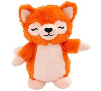 SNUG AROOZ Foxy the Red Panda - Juguete de peluche naranja y blanco para perro, chirria y arruga, juego multisensorial para mascotas, compañero de animal suave de 8 pulgadas, abrazar y masticar