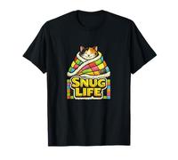 Snug Life Snuggles Kitty Cat Cute Calicó Camiseta