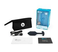 SNUG PLUG ANAL SILICONA CON VIBRACIÓN 12CM - NEGRO