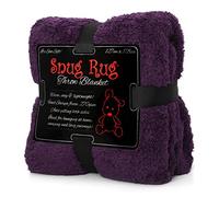 Snug Rug Manta de Forro Polar Sherpa de Lujo de edición Especial, 127 x 178 cm, para sofá, sofá, Manta Suave (Morado)