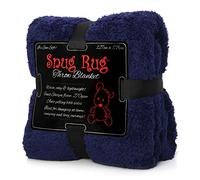 Snug Rug Manta de Forro Polar Sherpa de Lujo de edición Especial (Azul Marino)