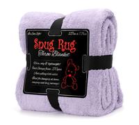 Snug Rug, Manta de forro polar sherpa mullida de lujo para sofá, manta cálida de invierno, suave, 127 x 178 cm, Lavanda