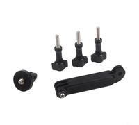 Snugawarm Chaleco para mascotas y gatos, soporte para fotos, soporte de cámara doble, arnés de vista en primera persona, para cámaras de acción para DJI para Osmo GO3, compatible con 1,5-6 kg, negro