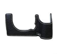 Snugawarm Media cámara caso para Sony para Alpha 7 IV A7 IV A7S III A1 ILCE-7V PU cuero protector Shell compartimiento rápido batería compacta cámara bolsa (negro)