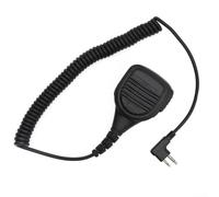 Snugawarm Para micrófono de hombro de radio bidireccional resistente PMMN4013A, micrófono ergonómico con clip, para construcción de seguridad, comunicación de trabajo de campo al aire libre