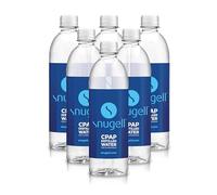 Snugell Agua Destilada para Humidificadores | Paquete de 6 Botellas 20oz H20 | Apto para viajes | 20oz H2O | Fabricado en Estados Unidos |