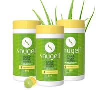 Snugell Toallitas para mascarilla CPAP con aroma a cítricos, 110 unidades (paquete de 3), 100% algodón suave, sin pelusa, sin alcohol, fórmula segura para la piel con aloe vera, recipiente fácil de