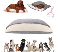Snuggle Burrow Dog Bed,Removable Washable Burrow Pet Bed,Comfort Covered Puppy Tent Beds,Semi Enclosed Anti Slip Indoor Plush Dogs Nest
