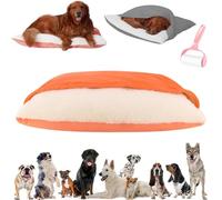 Snuggle Burrow Dog Bed,Removable Washable Burrow Pet Bed,Comfort Covered Puppy Tent Beds,Semi Enclosed Anti Slip Indoor Plush Dogs Nest