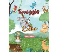 Snuggle & Color: Baby Animal Coloring book by Meso House || Bold & Fun Coloring pages with various cute baby animals and alphabets