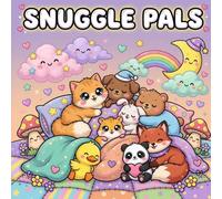 Snuggle Pals: Cute Kawaii Coloring Book for Kids: Adorable Animals, Cozy Scenes & Magical Moments - Big Bold Lines, Easy to Color