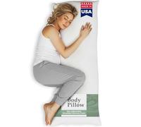 Snuggle-Pedic Almohada de Cuerpo de Espuma viscoelástica triturada de tamaño Completo Extremadamente Lujosa con Funda de Almohada Kool-Flow Transpirable, se Adapta a Fundas y Fundas de Almohada