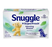 Snuggle Plus - Super Fresh - Toallitas suavizantes para secadora, de tela, con control estático y tecnología de eliminación de olores
