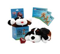 Snuggle Puppy Plus - Peluche para Perros con 3 Bolsas Térmicas y Latido RealFeel Activado por Movimiento. Juguete Antiestrés y Calmante para el Adiestramiento (Boyero de Berna)