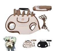 Snuggle Sling Dog Carrier, Dog Lift Harness Carrier, Adjustable Pet Backpack, Adjustable Breathable Vest Straps, Suitable for Dogs of Different Weights (Beige,S)
