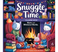 Snuggle Time: Animals in Warm and Whimsical Worlds: A Delightful Coloring Book of Adorable Animals Enjoying Cozy Spaces - Perfect for Adults and Teens