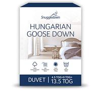 Snuggledown Plumón de Ganso húngaro Edredón, Algodón, Blanco, Sencillo, 4.5 TOG + 9 TOG - Single