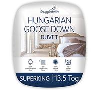 Snuggledown Plumón de Ganso húngaro Edredón, Algodón, Blanco, Súper Rey, 13.5 TOG - Superking