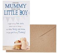 Snuggly Bumpkins - Tarjeta de cumpleaños para mamá de Little Boy, I'm Glad You're my Mummy!, multicolor, 16,5 x 24 cm