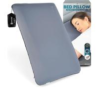 SNUGL Almohada Espuma viscoelástica fría - Ortopédica para Dormir de Lado, Firme y ergonómica, Alivia Dolor Cervical, con Funda hipoalergénica Lavable (Mediana - Gris)