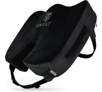 SNUGL Cojín Coxis - Almohada ortopédica de Espuma viscoelástica para Silla de Oficina, Coche, Embarazo, posparto, hemorroides y Soporte Lumbar ergonómico | (Gris Claro - Regular)