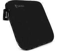 SNUGL Cojín de Sofá Espuma Viscoelástica - Terciopelo Hipoalergénico, Soporte Ergonómico, Funda Extraíble y Lavable, Ideal para Decoración y Muebles de Sofá (Negro)
