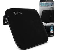 SNUGL Cojín de Sofá Espuma Viscoelástica - Terciopelo Hipoalergénico, Soporte Ergonómico, Funda Extraíble y Lavable, Ideal para Decoración y Muebles de Sofá (Negro)
