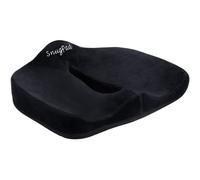 SnugPad Premium Memory Foam Seat Cushion for Sciatica Tailbone Back Pain Relief Posture Correction. Orthopedic Sitting Pillows for Office Chair Car