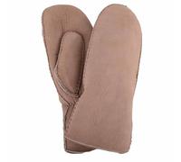 SNUGRUGS Manoplas de piel de oveja de doble cara para mujer con detalle de puño vuelto, visón, Visón, Taille unique