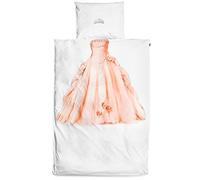 SNURK funda para edredón de 135x200 cm y funda de almohada de 80x80 con diseño de princesa ideal para habitación infantil
