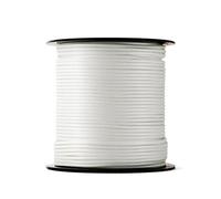 SNURO Cuerda de nailon (3 mm, 100 m, color blanco) - Cuerda fina de Paracord de poliamida trenzada robusta, resistente al desgaste y fuerte, fuerza de rotura 170 kg