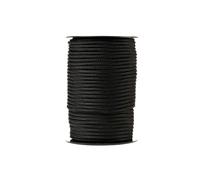 SNURO Cuerda de nylon (4 mm, 50 M, negro) - Paracord de poliamida trenzada para cualquier aplicación - Resistente al desgaste y fuerte - Fuerza de rotura 275kg