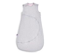 Snuz Saco de dormir para bebé con cremallera para cambiar pañales fácilmente, algodón súper suave, con botones de ajuste perfecto, cumple con la norma de seguridad británica, punto rosa, 1 tog, 0-6 m
