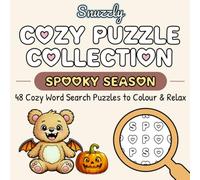 Snuzzly Cozy Puzzle Collection: Spooky Season: 48 Halloween Colouring Word Search Puzzles for Adults & Teens | Relaxing Autumn Puzzle Book | Large Print Single-Word Search | Cozy Mindfulness Activity