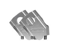 SNWDBH Abrazadera De Manillar De Motocicleta De 28 Mm Y 22 Mm para Yamaha FZ6 S2 FZ 6 para FAZERMT-07 MT-09 MT07 MT09 MT 07 MT 09(Plata,22 mm)