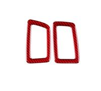 SNWDBH Adhesivo Para Interior Del Automóvil Para Accord 2013-2017 Volante A La Izquierda LHD Decorativos Para Marco Interruptor Aire Acondicionado Trim Coche(ROJO,X-2)