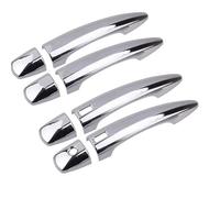 SNWDBH Cubierta Protectora Para Manija De Puerta Exterior De Coche Para Nissan, Para Sentra, Para Bluebird Para Sylphy (2020, 2021 Y 2022) Manija Cubierta Embellecedor(Plata,2 botones)