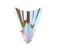 SNWDBH Parabrisas Delantero para Motocicleta, Deflectores De Viento Y Protector para YZF-R15 V2 YZF R15 V2 2013 2014 2015 2016 Ajustable Motos Carenado(iridio Blanco)