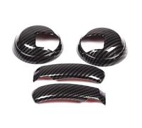 SNWDBH Pegatina Embellecedora Para Manija De Puerta Interior De Coche, Accesorios De Decoración Interior Para FIAT 500 Para Abarth (2008-2022) Decoración De Interiores(Color 1)