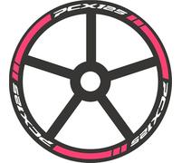 SNWDBH Pegatinas para Llantas De Motocicletas para H&Onda PCX 125 PCX125 PCX-125, Calcomanías para Llantas Y Neumáticos, Cintas De Rayas Impermeables Cinta bujes(Color 5)