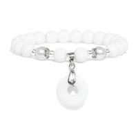 snxjaidszx Pulsera con colgante de piedra natural, sodalita azul, malaquita, amatistas, ojo de tigre, pulseras circulares, 17cm, Piedra Cuero