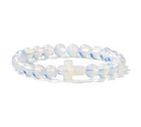 snxjaidszx Pulsera de aventurina verde, piedra natural, obsidiana, amatistas, malaquita, cuentas de 8 mm, pulseras para mujeres y hombres, 21cm, Piedra Cuero
