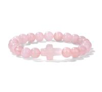 snxjaidszx Pulsera de cuentas de ojo de tigre de aventurina verde de amatista natural para mujeres y hombres y yoga, 17cm, Piedra Cuero