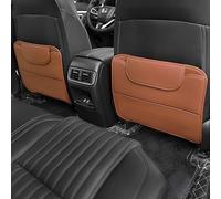 SNXLW 2 Piezas Protector del Asiento para Coche para Skoda Octavia Kamiq Karoq Kodiaq Superb Yeti Scout Almohadillas para Patadas de Automóvil,Brown