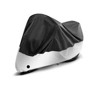 SNXLW Fundas para Moto para Honda CBR125 Cubierta de Motocicleta Protectora Exterior Interior Funda de Moto Cubre Moto Funda Scooter Bicicletas,Black silver-245 * 105 * 125CM