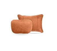 SNXLW Reposacabezas Coche Cojin para MG SUV Marvel R/MG HS/MG ZS SUV ZS11 Cojín Lumbar Coche Almohadas para el Cuello del automóvil Lumbar Support Pillow,Light Brown-Set