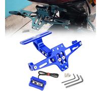 SNXLW Soporte de matrícula para Motocicleta para Benelli Tornado Naked tre 899 Portamatriculas Moto Ajustable Soporte de Placa de matrícula con luz,Blue